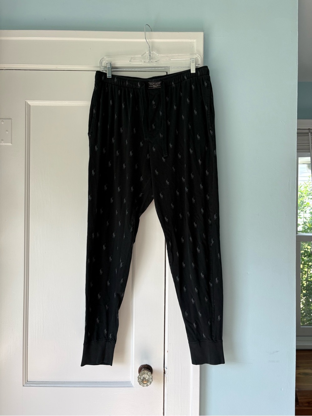 Polo Ralph Lauren Men’s Allover Pony Sleep Jogger Lounge Pajama Pants